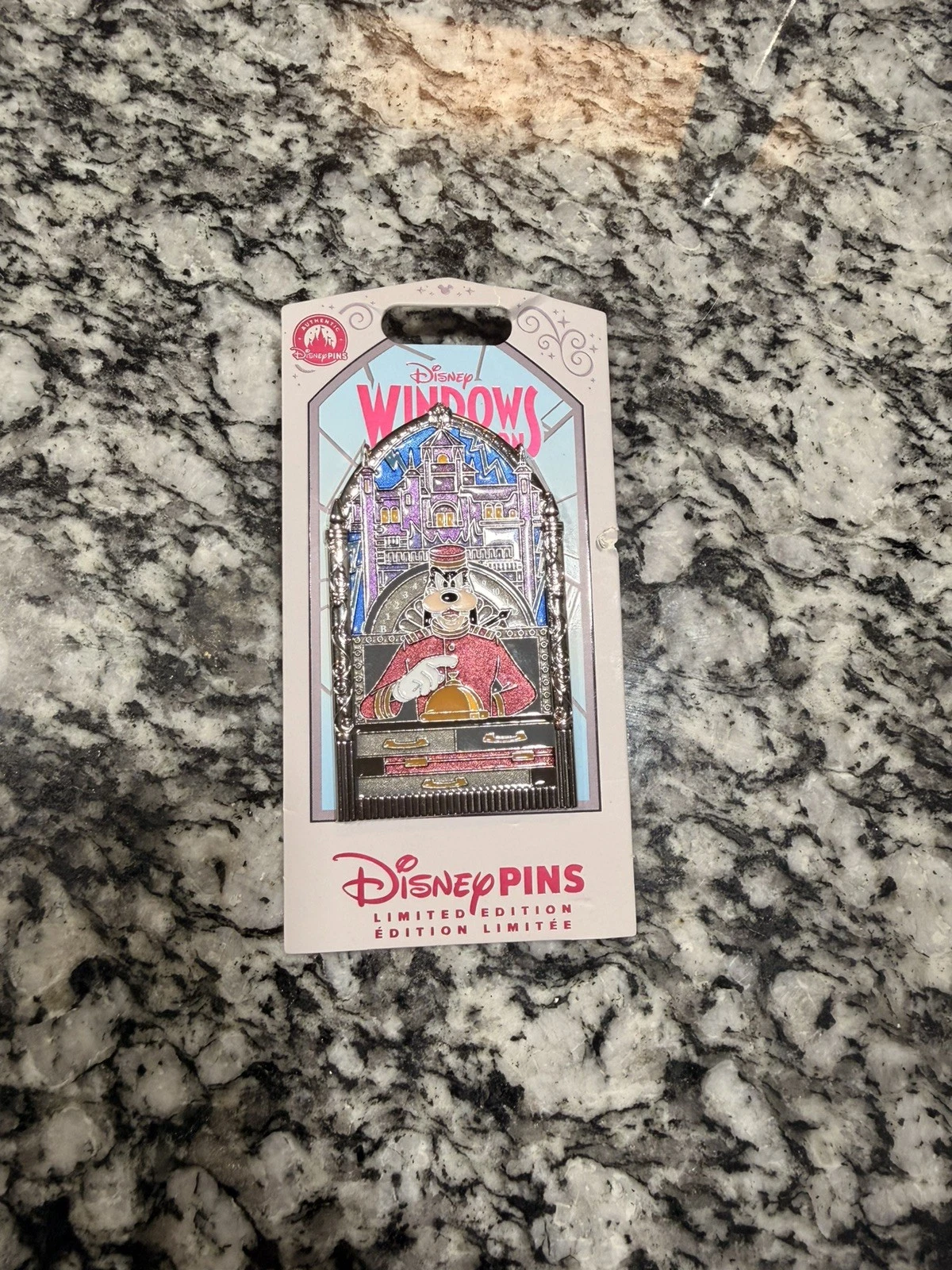 2026 Disney Parks Windows of Attraction-Tower of Terror Goofy Pin LE2500! NEW!