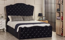 Rochelle Gas Lift Ottoman Storage Bed Crush Velvet. Esupasaver Big Sale