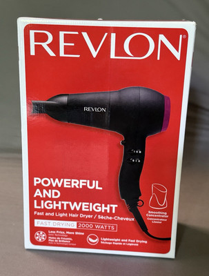 Revlon Fast and Light Haartrockner 2000 W Ionen Kaltstufe 3/2 Schwarz