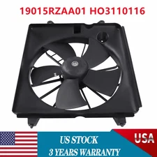 12V Left Radiator w/ AC Condenser Cooling Fan For 2.4l Honda CR-V CRV 2007-2009