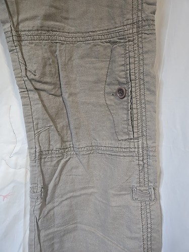 Vtg Y2K Abercrombie Fitch Cargo Roll Up Grunge Gorpcore Convertible Pants Sz M - Picture 2 of 12