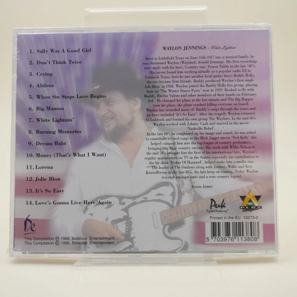 Waylon Jennings – White Lightnin' | CD | Zustand Neu / OVP - Bild 2 von 2