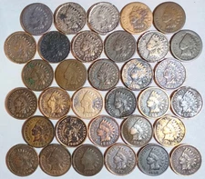 33 DIFFERENT Indian Head cents CULLS SEE PICTURES FOR DETAILS FREE SHIPPING #15T