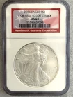 2006 $1 American Silver Eagle - 1 of First 50,000 Struck - NGC MS 69