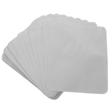 100Pcs Durable Microfiber Glasses Cleaning Cloths Double Sided Lens Wipes Grey