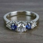 2Ct Round Cut Lab Created Diamond Engagement Ring 14k White Gold Plated — photo 1