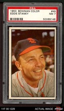 1953 Bowman #49 Eddie Stanky Cardinals PSA 7 - NM