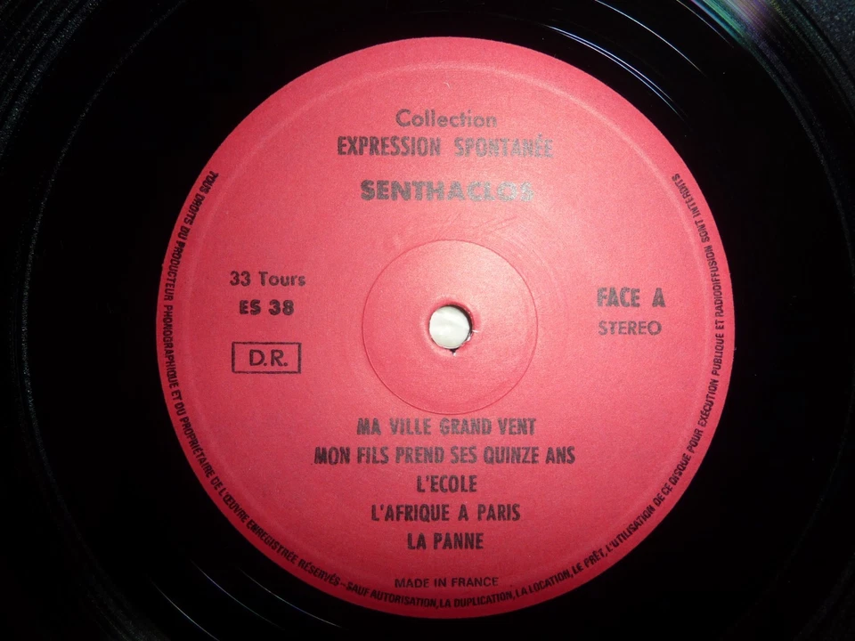 SENTHACLOS - Chansons Des Colères . LP 33T . 1974 . FRENCH FOLK PROG ROCK - Photo 4/4