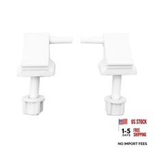 2Pack Toilet Seat Hinge Replacement Plastic Toilet Seat Blots and Nuts Toilet