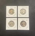 Washington Junk Silver Quarter Lot (4 Quarters)  1936, 1949-D, 1953-S, & 1957