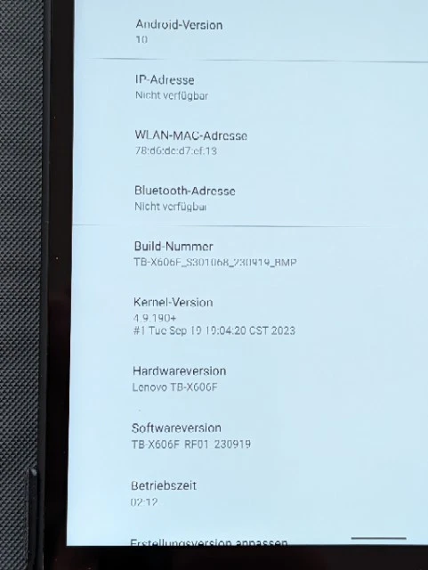 Lenovo Tab M10 plus 64GB (4GB RAM) Wi-Fi. 10,1 Zoll - grau  Model TB-606F Tablet - Bild 2 von 4