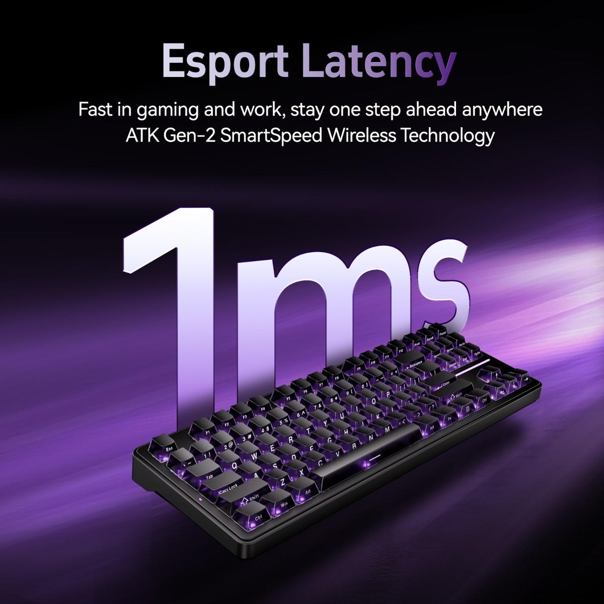 ATK A87 PRO Tri-Mode Wireless Mechanical Keyboard | 240h Battery