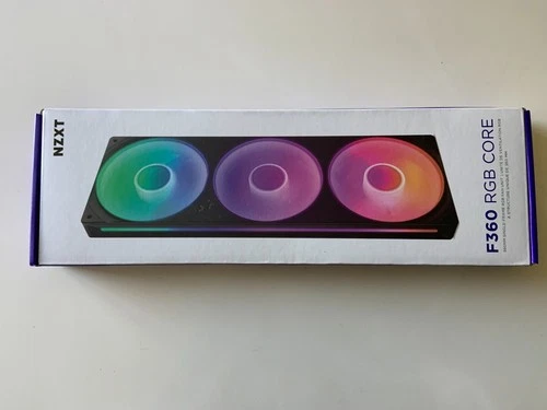 NEW NZXT F360 Single-Frame RGB Core Fan Unit BLACK SEALED $80