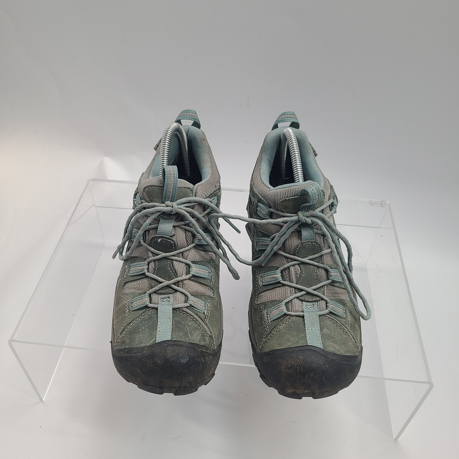 Scarpe da trekking basse da donna Keen Targhee II in pelle misura 9 5 M ***NO SOLETTE***