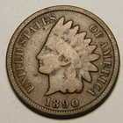 1890 Indian Head Cent Penny VG-Details  "Actual Coin Pictured -  Not Cleaned"