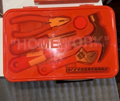 Ikea x Virgil Abloh Off White Markerad Werkzeugkasten Tool Case NEU