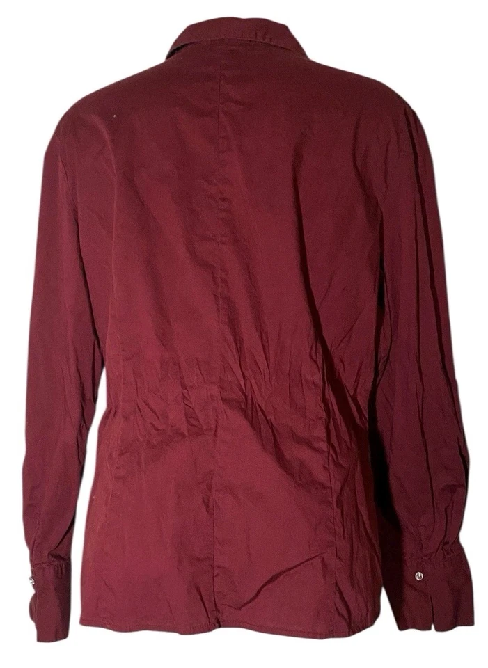 Top Mujer Años 90 Victoriano Borgoña Renacimiento Gótico Grunge Bruja Talla XL Foto 2 de 4