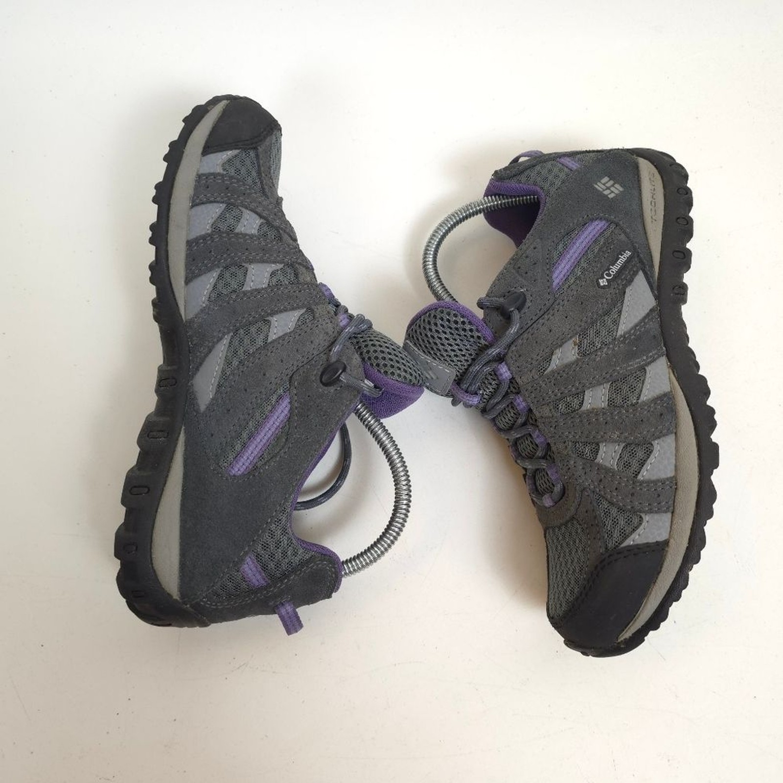 Columbia Techlite Drainmaker III Gray Purple Women’s Hiking Water Shoes Size 8 image 8