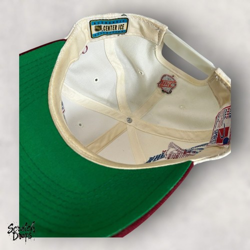 Vintage Colorado Avalanche Hat Cap SnapBack White Dome Sports Specialties Shadow - Picture 3 of 7