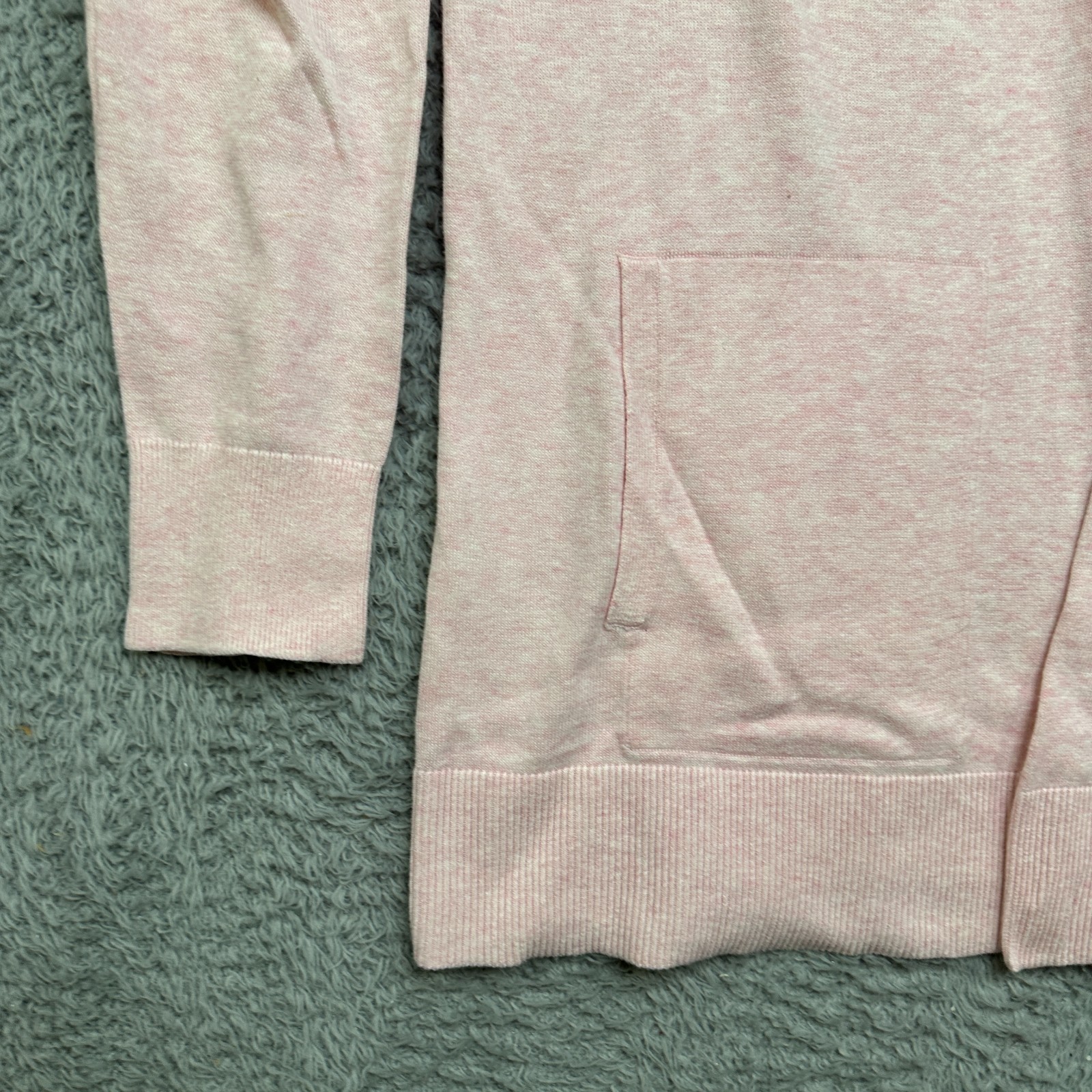 Lands End Cardigan Womens M Pink Ombre Open Front Sweater image 4