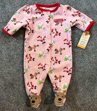 NEW CARTER S Child Of Mine 1st Christmas Santa SLEEPER Pjs Sleep N Play 3 month