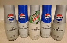 5x Pepsi Flavor DIET PEPSI MTN DEW Soda Stream 440mL SAVE HUGE SHIP FAST FREE 