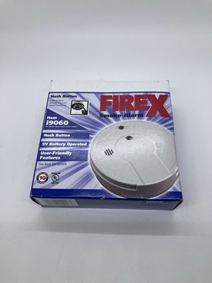 Firex i9060 (0916E) Smoke Alarm with Hush Button, 9 volt NEW