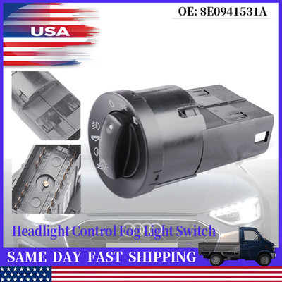 Fog Light Headlamp Switch 8E0941531A Fits 2002-2008 Audi A4 B6 B7 Quattro