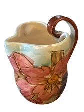 Made in Italy Pitcher, Vintage Ceramic Art Pottery Pitcher, Signed  & Numbered