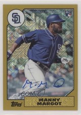 2017 Topps Silver Pack 1987 Design Chrome Gold 3/25 Manny Margot Auto qf6