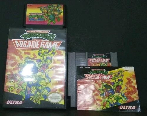 Teenage Mutant Ninja Turtles II: The Arcade Game (Nes)(1990) Game, Book+ Famicom