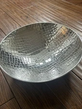 Michael Aram Silver Textired Wok