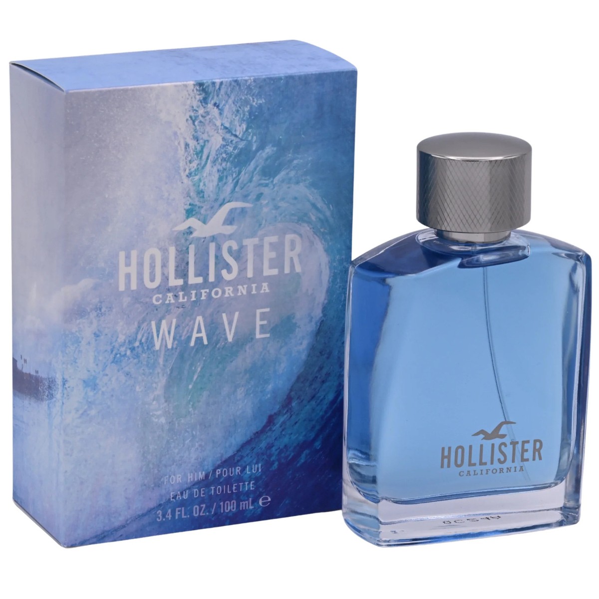 香水(男性用) Wave for Him Eau de Toilette WAVE By Hollister California for him 3.4 oz 3.3 edt cologne New In