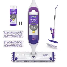 Power Mop Vinyl, Tile & Laminate Floor Starter Kit (1-Power Mop, 2-Pads, Cleanin
