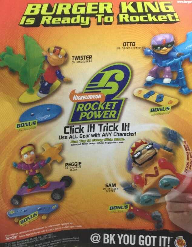 rocket power burger king toys