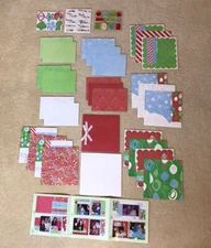 Creative Memories Candy Cane Xmas 6.5x6.5 Paper Album Book Kit Paper Sticker NIP