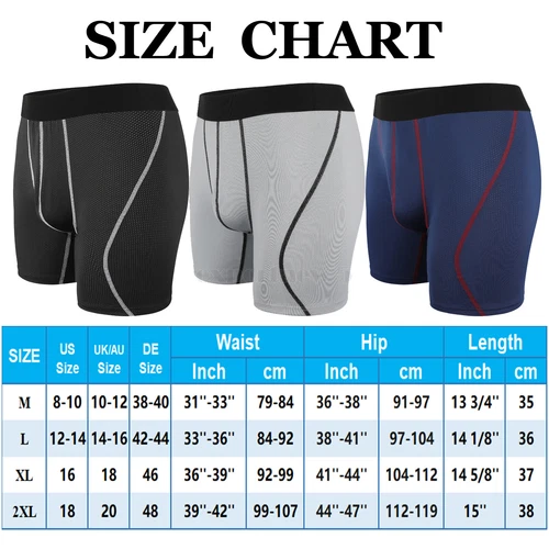Calzoncillos boxer cómodos de ajuste flexible ultra suaves elásticos de pierna larga para hombre, paquete de 3 - Imagen 2 de 22