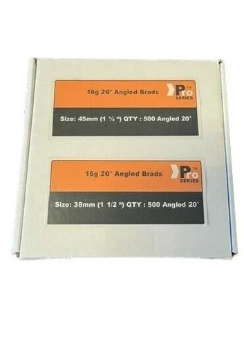 ANGLED 16g Brad/Nail 2500 32mm,38mm,45mm,50mm,63mm for Dewalt, Paslode,Hitachi 1 - Picture 4 of 10