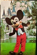 MICKEY MOUSE / VINTAGE / AWESOME POSTCARD / 30 YEARS OLD / NEVER USED