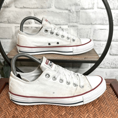 Converse Chuck Taylor All Star Low Top White Sneakers Shoes 5 7