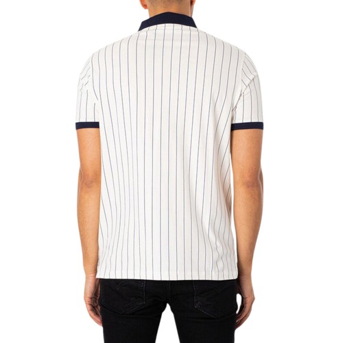 FILA Mens Polo Shirt Short Sleeve Vintage Striped Summer Cotton Sports Golf Tee - Picture 10 of 36