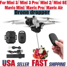 For DJI Mini 2 SE 3 Pro Drone Airdrop Dropper Remote Control Thrower Accessories