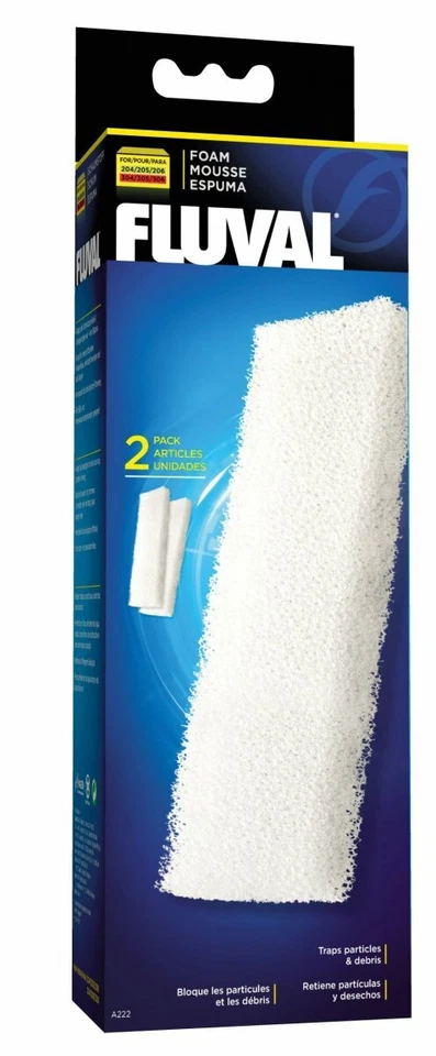 2 Mousses de Rechange pour Filtre Externe - Fluval 204/205/206 et 304/305/306 - Photo 1/1