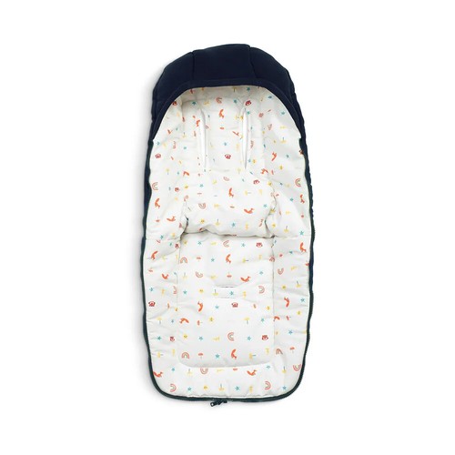 Cosatto Ultimate footmuff in Doodle Days with head hugger for summer or winter - Picture 4 of 5