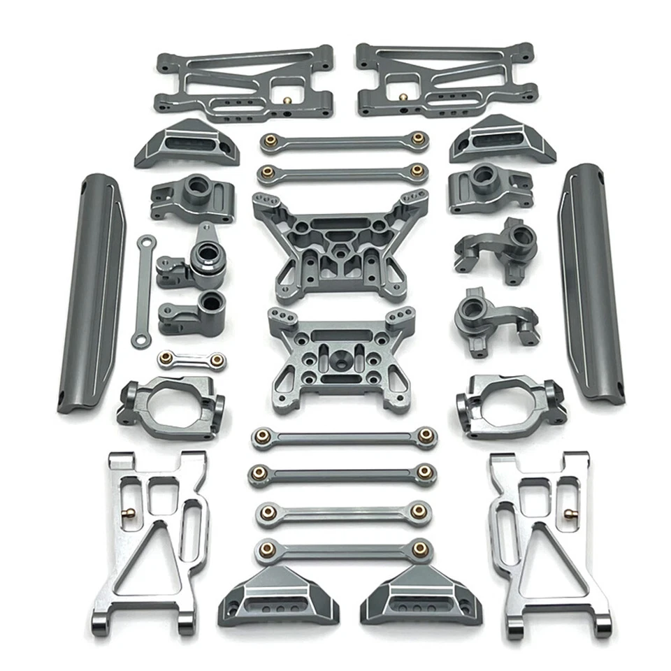 Aluminum Full Upgraded Parts Kit for MJX HYPER GO 1/10 10208 RC Car Refiting DIY - Image 2 of 4