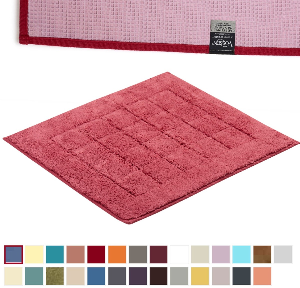 Vossen Badematte Exclusive 55x65/60x100/67x120 viele Farben rutschfest