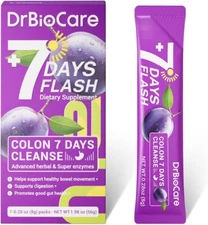 DrBioCare Colon 7 Days Cleanse 7 Days Flash Colon Cleanse Detox & Digestive S...