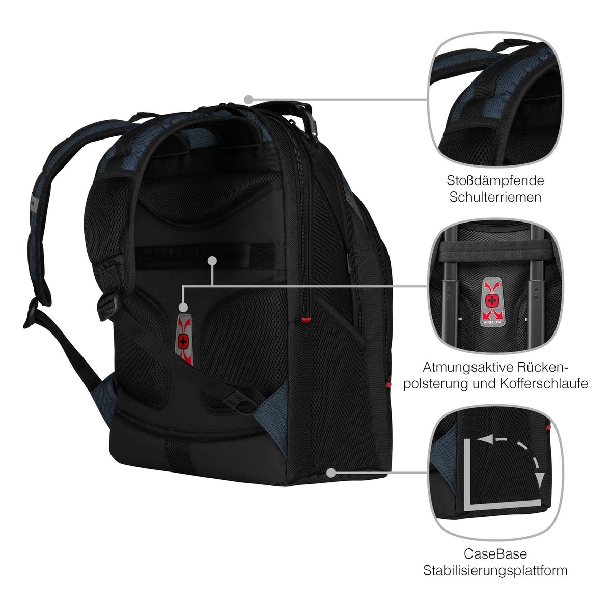 ヨシケン Wenger Ibex 17 inch Laptop Backpack, Men's and Women's Laptop Bag