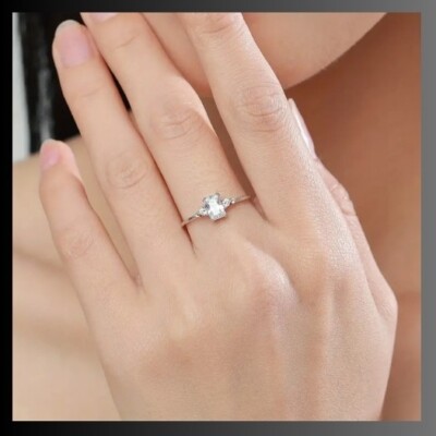 925 Sterling Silver Ring   Elegant, Dazzling Cubic Zirconia Sparkle