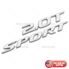 For Honda 2.0T Sport Luggage Rear Trunk Lid Logo Badge Nameplate Emblem Chrome